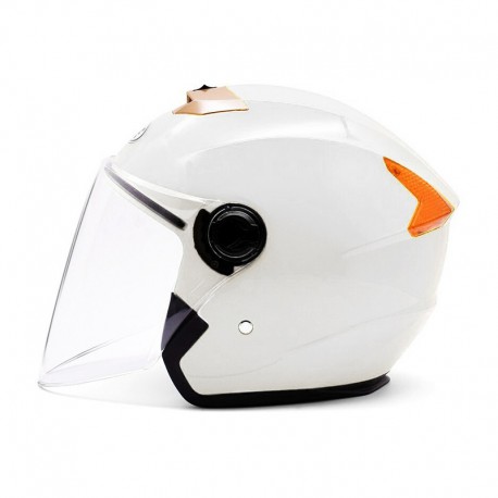 Casque Moto Jet avec aération Blanc